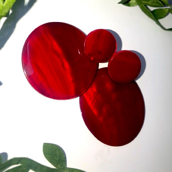 “Ruby” Earrings - Picture 2 of 3